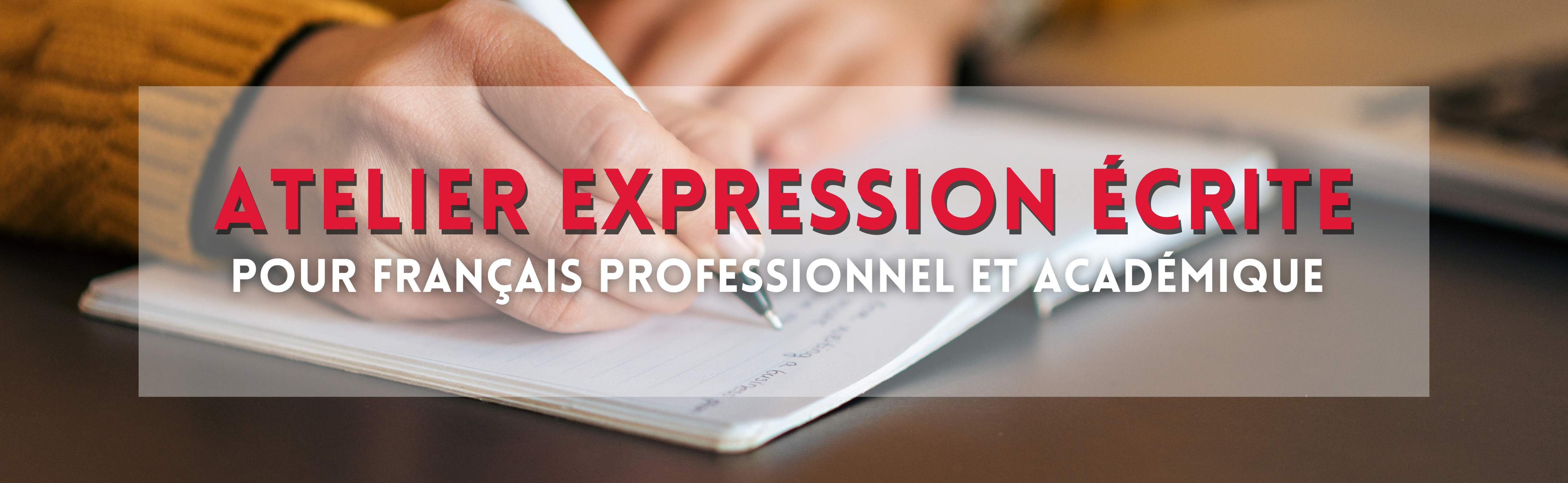 Atelier expression écrite