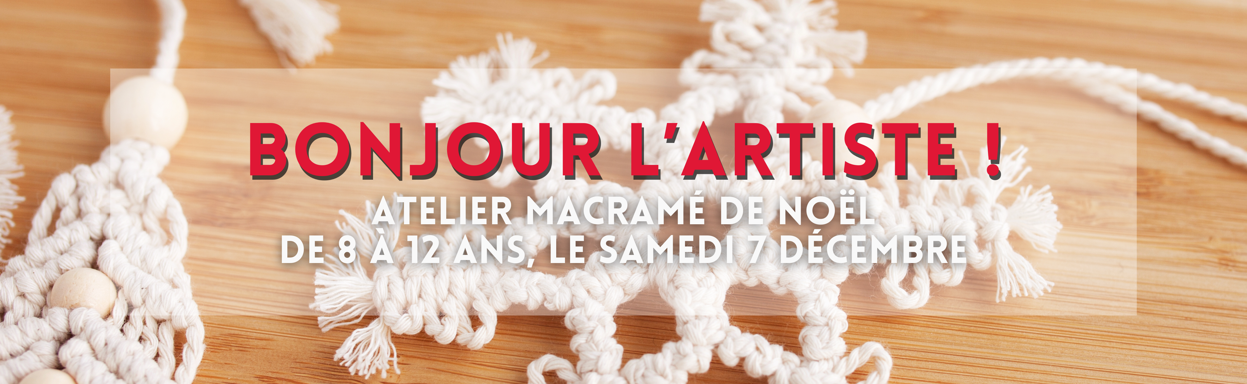 Bonjour l'artiste macramé